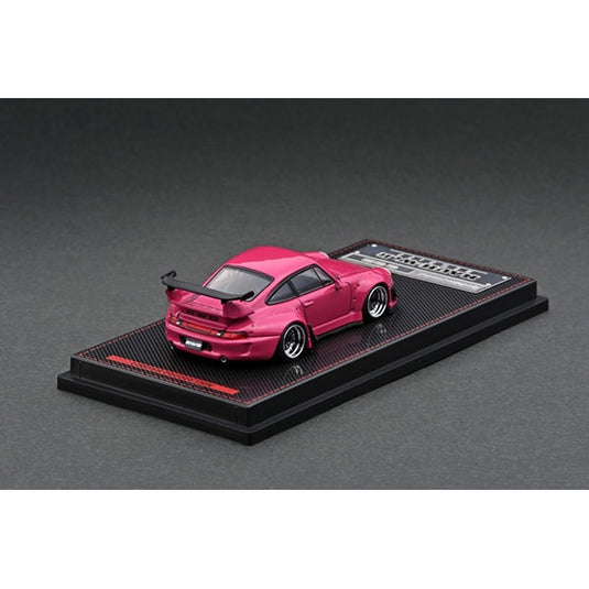 Modelo de encendido IG2153 1/64 RWB 993 Rosa [Mini Coche Diecast]