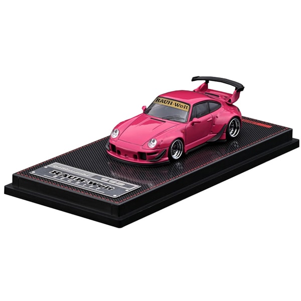 Modelo de encendido IG2153 1/64 RWB 993 Rosa [Mini Coche Diecast]