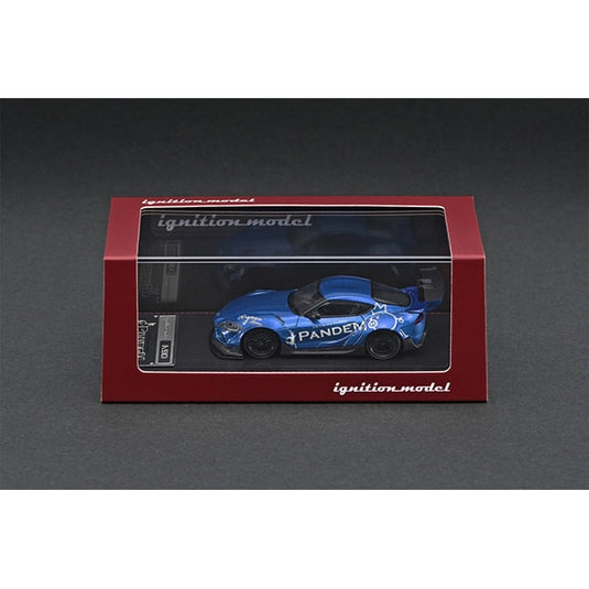 Modèle d'allumage IG2331 1/64 PANDEM Supra A90 bleu métallisé [Mini voiture moulée sous pression]