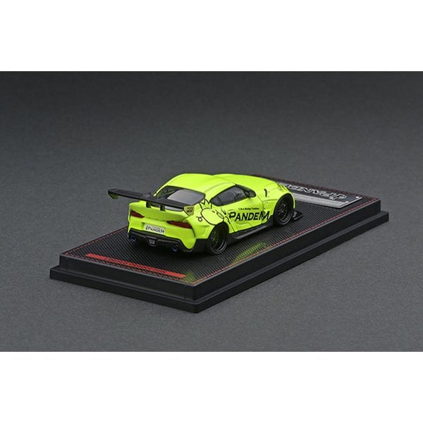 Cargue la imagen en el visor de la galería, Modelo de encendido IG2337 1/64 PANDEM Supra A90 Amarillo Verde [Diecast Mini Car]
