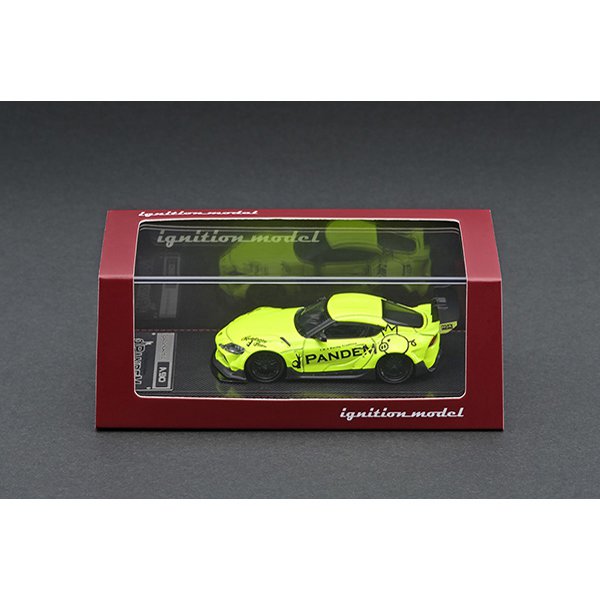 Cargue la imagen en el visor de la galería, Modelo de encendido IG2337 1/64 PANDEM Supra A90 Amarillo Verde [Diecast Mini Car]
