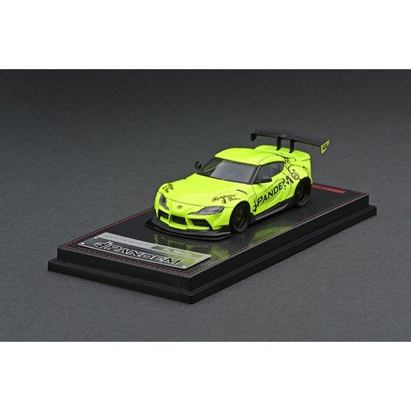 Cargue la imagen en el visor de la galería, Modelo de encendido IG2337 1/64 PANDEM Supra A90 Amarillo Verde [Diecast Mini Car]
