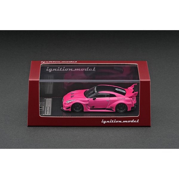 Cargue la imagen en el visor de la galería, Modelo de encendido IG2382 1/64 LB-Silhouette WORKS GT Nissan 35GT-RR Rosa [Mini Coche Diecast]
