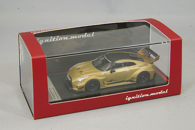 Laden Sie das Bild in Galerie -Viewer, ignition model 1/64 LB Silhouette WORKS GT Nissan 35GT-RR Matte GoldIG2383
