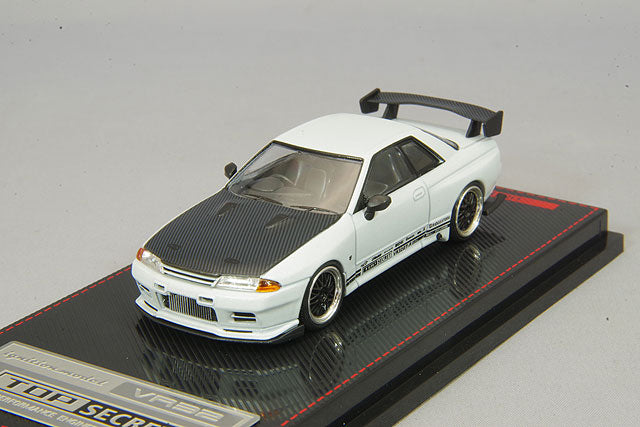 Cargue la imagen en el visor de la galería, modelo de encendido 1/64 Top Secret GT-R (VR32) Matte Pearl WhiteIG2395
