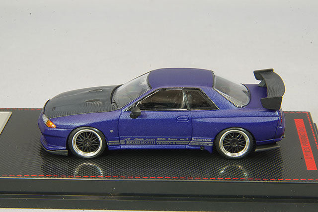 Chargez l&#39;image dans la visionneuse de la galerie, modèle d&#39;allumage 1/64 Top Secret GT-R (VR32) Violet Mat MétalliséIG2396
