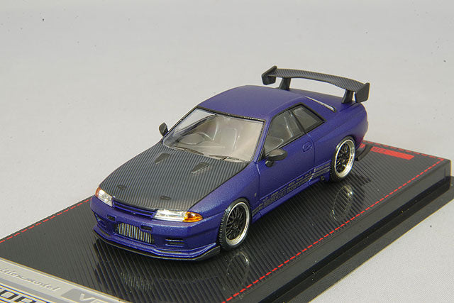 Chargez l&#39;image dans la visionneuse de la galerie, modèle d&#39;allumage 1/64 Top Secret GT-R (VR32) Violet Mat MétalliséIG2396
