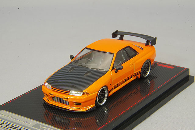 Allumage modèle 1/64 Top Secret GT-R (VR32) Jaune Orange MétalliséIG2397