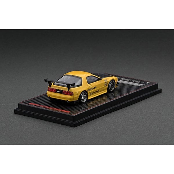 Cargue la imagen en el visor de la galería, Modelo de encendido IG2494 1/64 Mazda RX-7 FC3S RE Amemiya Amarillo [Mini coche fundido a presión]
