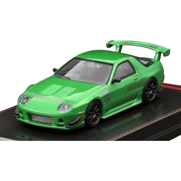 Cargue la imagen en el visor de la galería, Modelo de encendido IG2496 1/64 Mazda RX-7 FC3S RE Amemiya Verde Metálico [Mini Coche Diecast]
