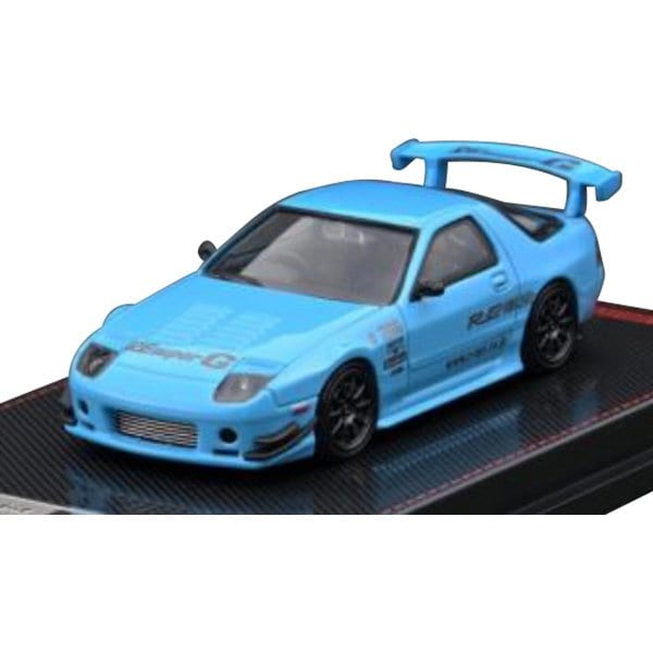 Cargue la imagen en el visor de la galería, Modelo de encendido IG2498 1/64 Mazda RX-7 FC3S RE Amemiya Azul Claro [Mini Coche Diecast]
