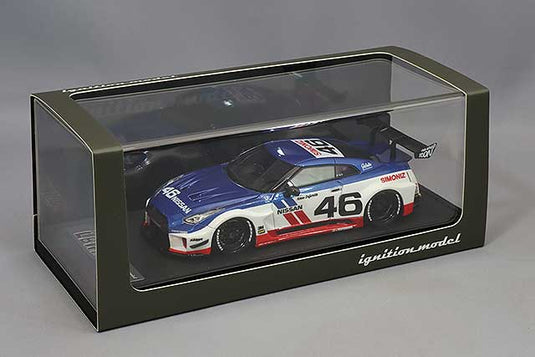 modèle d'allumage 1/43 LB-Silhouette WORKS GT Nissan 35GT-RR Blanc/Bleu/RougeIG2549