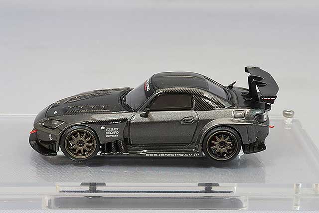 Chargez l&#39;image dans la visionneuse de la galerie, modèle d&#39;allumage 1/64 J&#39;S RACING S2000 (AP1) Gunmetallic avec roues CE28N 18 pouces (Bronze) IG2560
