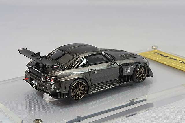 Chargez l&#39;image dans la visionneuse de la galerie, modèle d&#39;allumage 1/64 J&#39;S RACING S2000 (AP1) Gunmetallic avec roues CE28N 18 pouces (Bronze) IG2560
