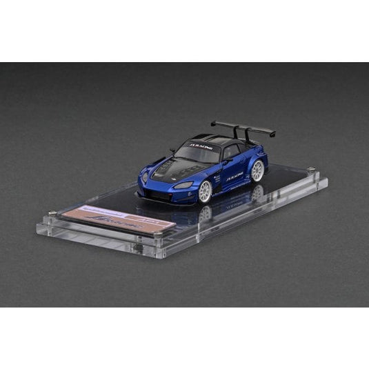 Modèle d'allumage IG2561 1/64 J'S RACING S2000 AP1 bleu métallisé [Mini voiture moulée sous pression]