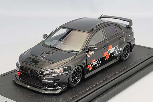 modèle d'allumage 1/43 Mitsubishi Lancer Evolution X (CZ4A) "Ralliart" Noir métallisé avec roues CE28N 18 pouces (Noir) IG2570