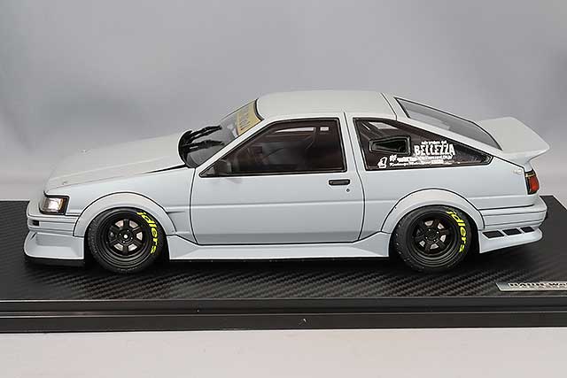 Carica immagine in Galleria Viewer, ignition model 1/18 RWB AE86 Matte Grey with TE37 15-inch Wheels (Matte Black)IG2607
