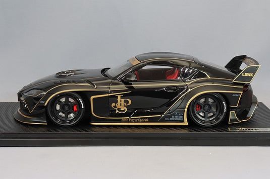 modelo de encendido 1/18 LB-WORKS Toyota Supra (A90) Negro con ruedas LD97 LD-T6 de 19 pulgadas (Negro) IG2656