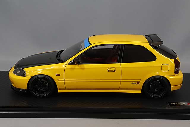 Carica immagine in Galleria Viewer, ignition model 1/18 Honda Civic (EK9) Type R YellowIG2676
