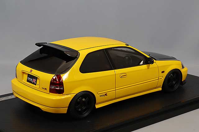 Cargue la imagen en el visor de la galería, Modelo de encendido 1/18 Honda Civic (EK9) Tipo R AmarilloIG2676
