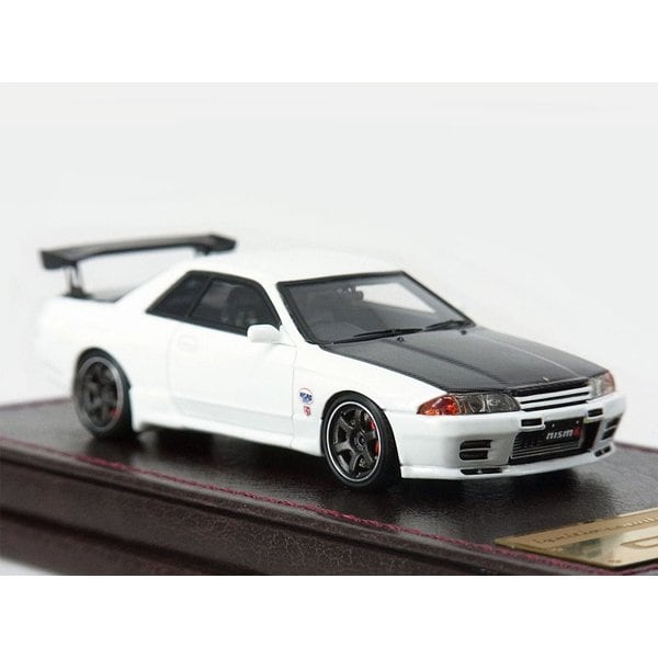 Modèle d'allumage IG2691 1/64 Nissan Skyline GT-R NISMO R32 blanc [Mini voiture moulée sous pression]