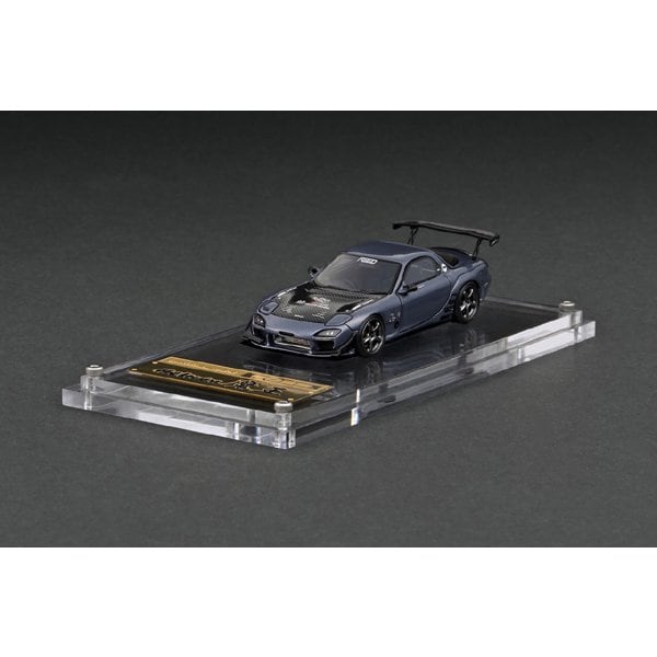 Ignition model IG2724 1/64 FEED RX-7 FD3S Maou Gunmetal [Diecast Mini Car]