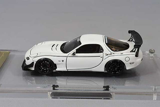 ignition model 1/64 FEED RX-7 (FD3S) White with AdvanRS-DF 18-inch Wheels (Black) ResinIG2727