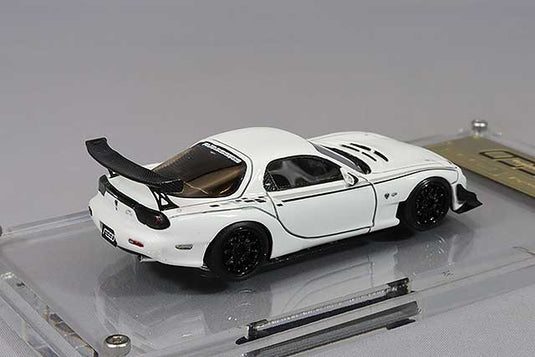 modèle d'allumage 1/64 FEED RX-7 (FD3S) Blanc avec roues AdvanRS-DF 18 pouces (Noir) RésineIG2727