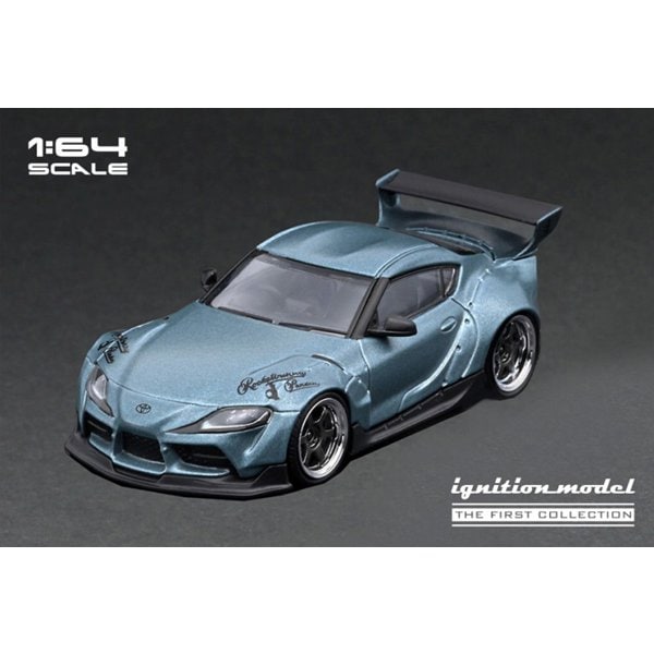 Ignition model IG2836 1/64 PANDEM Supra A90 Matte Blue Grey Metallic [Diecast Mini Car]