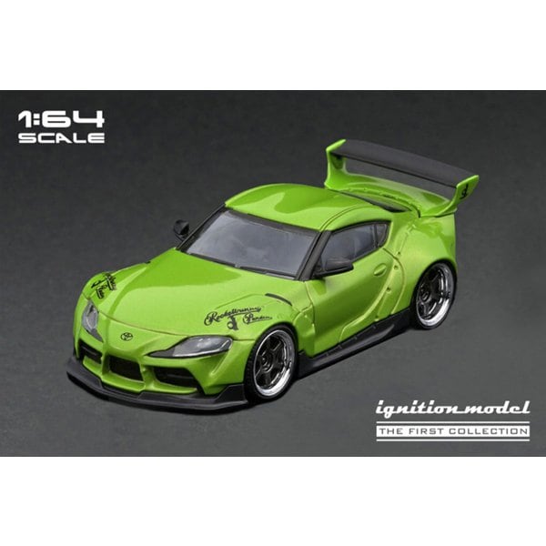 Modèle d'allumage IG2837 1/64 PANDEM Supra A90 vert métallisé [Mini voiture moulée sous pression]