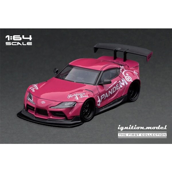 Modelo de encendido IG2840 1/64 PANDEM Supra A90 Rosa [Mini Coche Diecast]