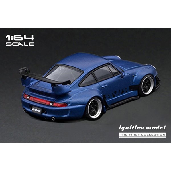 Laden Sie das Bild in Galerie -Viewer, Ignition model IG2842 1/64 RWB 993 Matte Blue Metallic [Diecast Mini Car]
