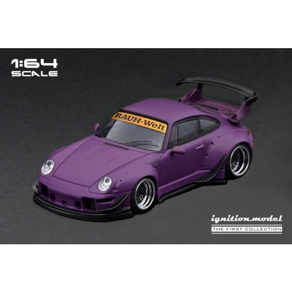 Modèle d'allumage IG2843 1/64 RWB 993 violet mat [Mini voiture moulée sous pression]