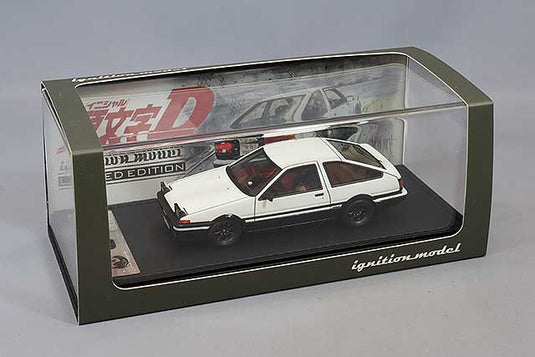 Modelo de encendido 1/43 Inicial D Toyota Sprinter Trueno 3Dr GT Apex (AE86) Blanco/NegroIG2875