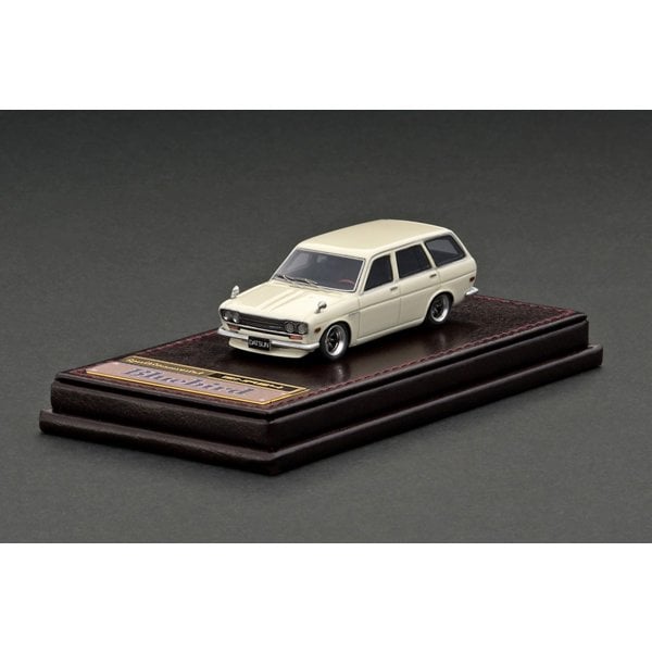 Cargue la imagen en el visor de la galería, Modelo de encendido IG2881 1/64 Datsun Bluebird 510 Wagon White [Resin Cast]
