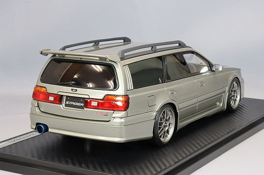 modèle d'allumage 1/18 Nissan Stagea 260RS (WGNC34) Argent avec roues BBS RG-R 18 pouces (Gunmetal) IG2888