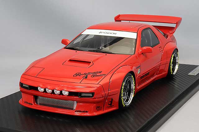 Laden Sie das Bild in Galerie -Viewer, ignition model 1/18 Pandem RX-7 (FC3S) RedIG2914
