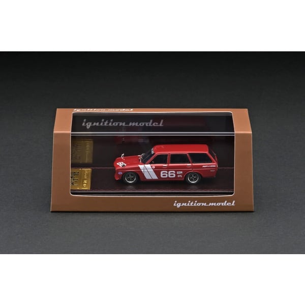 Chargez l&#39;image dans la visionneuse de la galerie, Modèle d&#39;allumage IG2928 1/64 Datsun Bluebird 510 Wagon rouge [moulée en résine]
