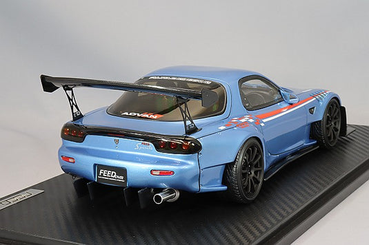 ignition model 1/18 FEED Afflux GT3 (FD3S) Light Blue Metallic with AdvanRS-DF 18-inch Wheels (Black)IG2963