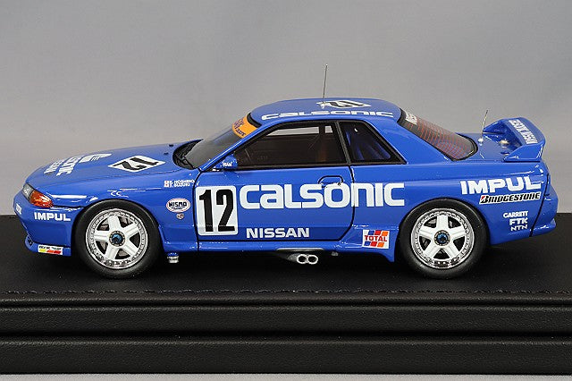 Load image into Gallery viewer, ignition model 1/43 Calsonic Skyline GT-R BNR32 1990 JTC InterTEC Winner #12 Kazuyoshi Hoshino/Toshio SuzukiIG2979
