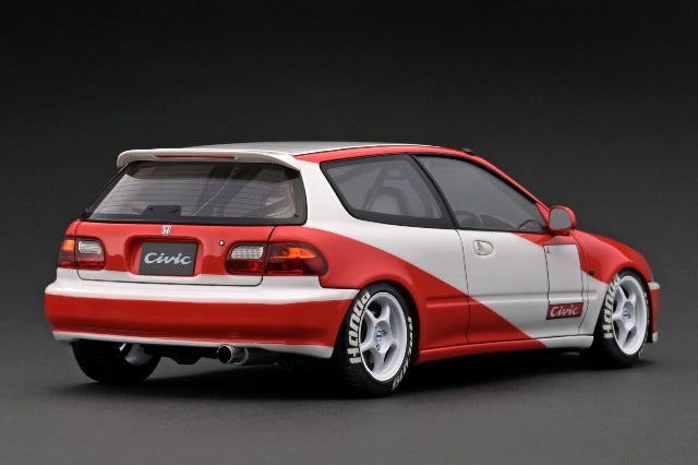 Laden Sie das Bild in Galerie -Viewer, Pre-order IG3047 Ignition Model 1/18 Honda CIVIC (EG6) White/Red
