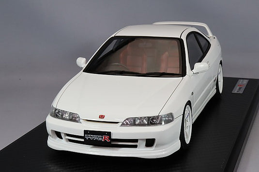 Modelo de encendido 1/18 Honda Integra (DC2) Tipo R Blanco con ruedas TE37 de 17 pulgadas (Blanco) IG3053