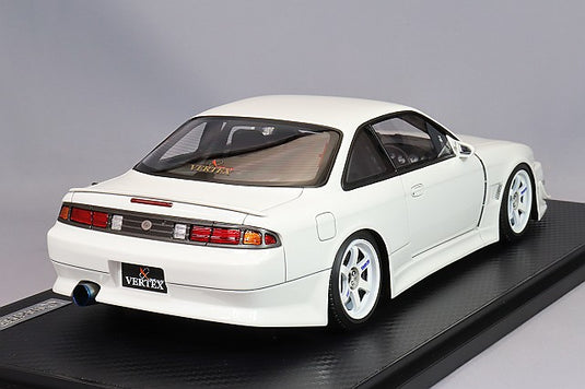 modelo de encendido 1/18 VERTEX S14 Silvia White con ruedas TE37 de 17 pulgadas (blanco) IG3080