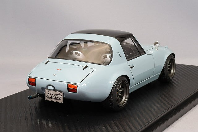 Cargue la imagen en el visor de la galería, Modelo de encendido 1/18 Toyota Sports 800 NOB &quot;Yotahachi&quot; Ver. Gris claro con ruedas RS Watanabe de 14 pulgadas (Gunmetal) IG3089
