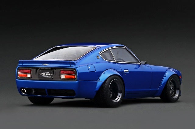 Load image into Gallery viewer, Pre-order IG3113 Ignition Model 1/18 Nissan Fairlady Z (S30) STAR ROAD Star Road Blue Metallic
