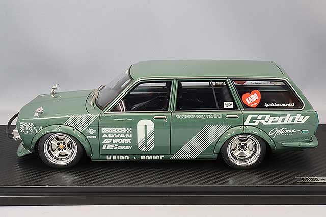 Chargez l&#39;image dans la visionneuse de la galerie, Allumage modèle 1/18 Datsun Bluebird (510) Wagon GreenIG3147
