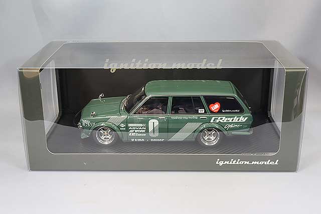 Laden Sie das Bild in Galerie -Viewer, ignition model 1/18 Datsun Bluebird (510) Wagon GreenIG3147
