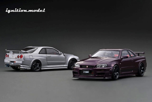 Load image into Gallery viewer, Pre-order IG3225 Ignition Model 1/18 Nismo NISMO R34 GT-R Z-tune Midnight Purple
