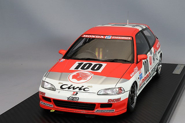 Cargue la imagen en el visor de la galería, modelo de encendido 1/18 Idemitsu Motion Mugen Civic 1993 JTC #100 Satoshi Nakako/Hideki OkadaIG3353
