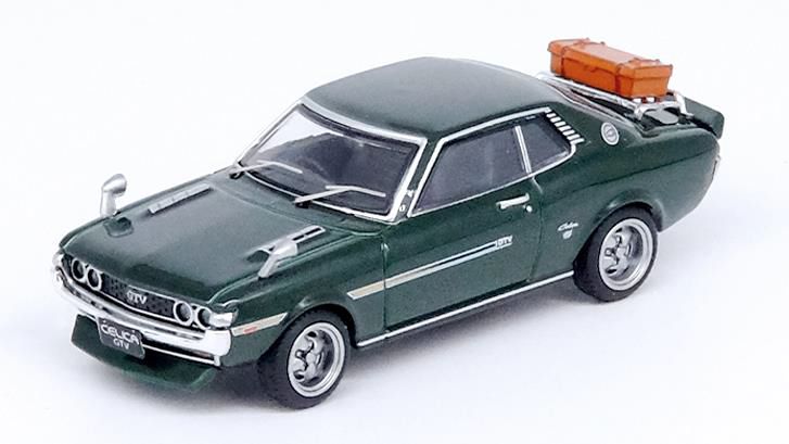 Laden Sie das Bild in Galerie -Viewer, INNO Models 1/64 Toyota Celica 1600 GTV (TA22) Green With Luggage
